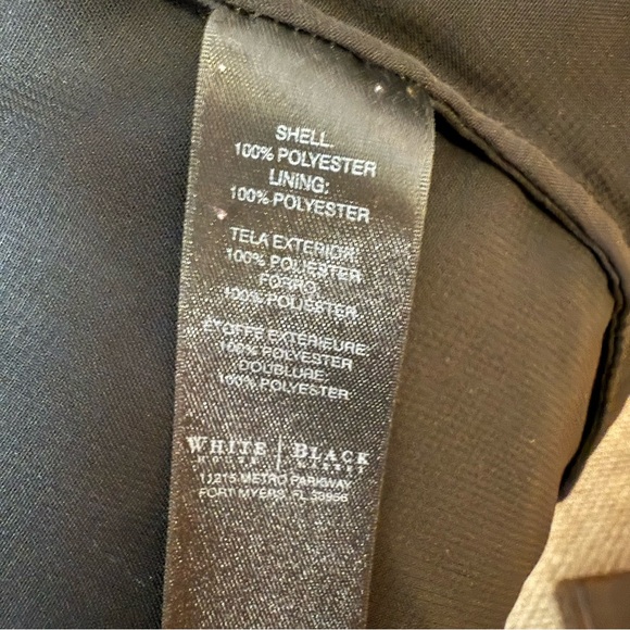 White House Black Market Black High Low Dress, Sleeveless V-Neck, Sz. 8 2/$25 - Picture 8 of 10